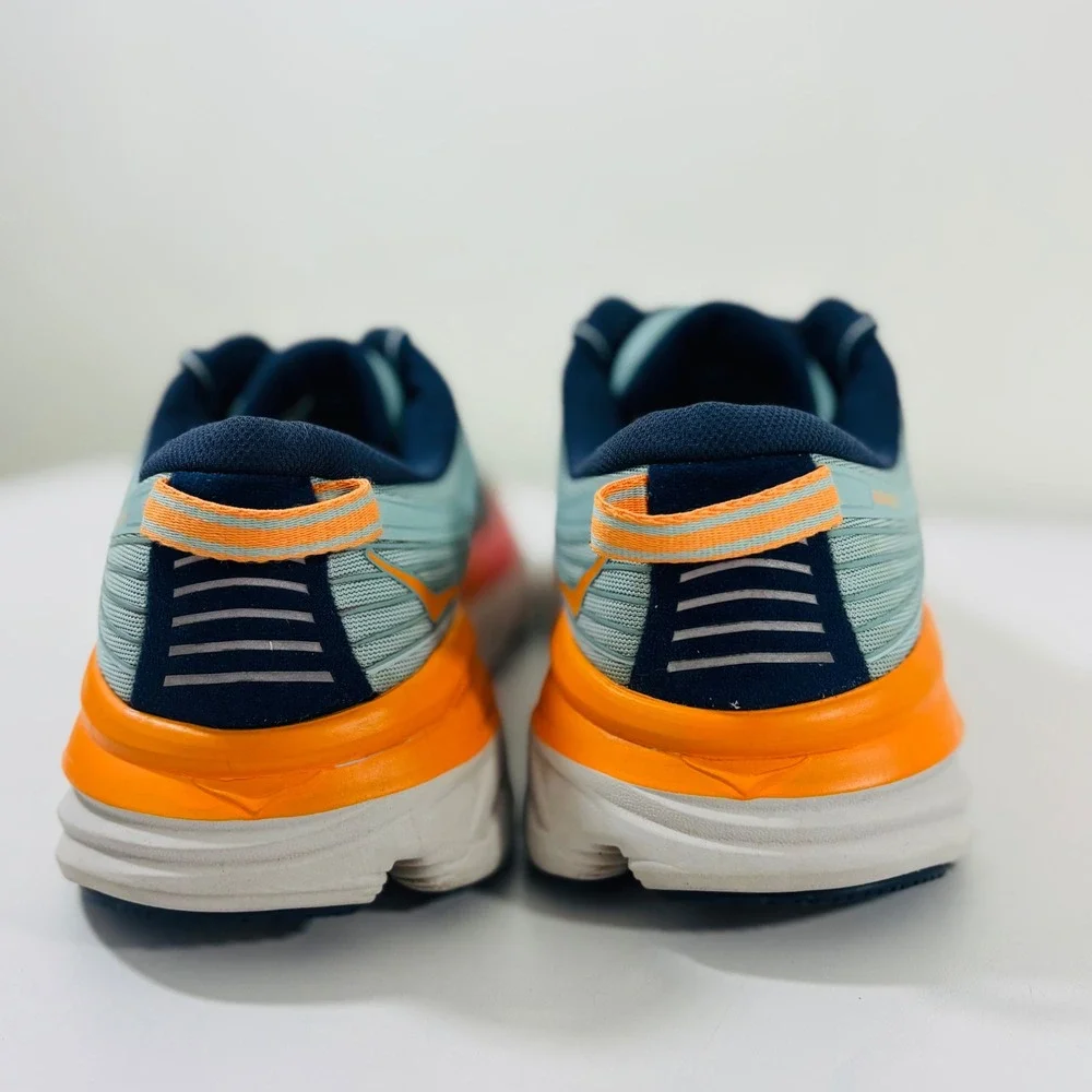 Hoka One One Women's Bondi 7 Blue Pink Running Shoes Women's 8.5D 1110519 BHBI - Picture 5 of 9